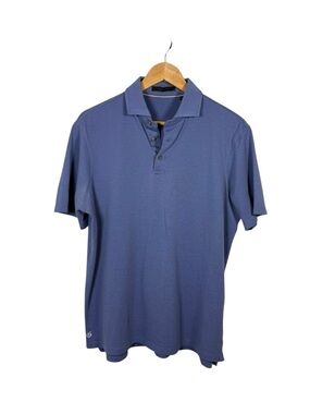 Greyson Polo Shirt Blue Stretch Performance Golf Short Sleeve Size M